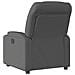 Poltrona Elettrica Reclinabile Grigio Scuro in Tessuto - Foto miniatura 4