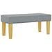 Letto con rete a doghe con materasso e panchina grigio chiaro 90x200 cm tessuto - Foto miniatura 7