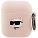 Cover Airpods 1 / 2 Generazione Choupette Head 3d In Silicone Di Alta Qualità, Rosa - Foto miniatura 1