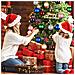 Set Di 6 Grandi Palle Di Natale 3 Tipi 10 Cm Per Natale Dorate - Foto miniatura 4