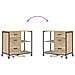 Mobile per Ufficio con ruota rovere sonoma 76 x 41 x 72 cm - Foto miniatura 9
