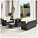 Set Divano da Giardino 8 pcs Nero e crema 90 x 55 x 71 cm - Foto miniatura 2