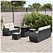 Set Divano da Giardino 8 pcs Nero e crema 90 x 55 x 71 cm - Foto miniatura 3
