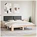 Letto con Testiera Rivestita Grigio scuro 200 x 200 cm - Foto miniatura 2