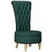 Poltrona Slipper Verde Scuro 56,5 x 70 x 110 cm Tessuto - Foto miniatura 1