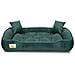 100x75 cm Letto per cani in velluto verde scuro impermeabile - Foto miniatura 1