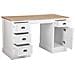 Tavolo Scrivania In Legno Bianco 140x60x78,5h - Foto miniatura 3