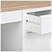 Tavolo Scrivania In Legno Bianco 140x60x78,5h - Foto miniatura 7
