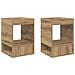 Tavolino 2 pcs Rovere artigianale 40 x 40 x 56 cm - Foto miniatura 1