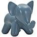 Sgabello Elephant A Forma Di Elefante In Plastica Blu Grigio - Foto miniatura 1