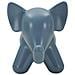 Sgabello Elephant A Forma Di Elefante In Plastica Blu Grigio - Foto miniatura 2