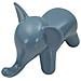 Sgabello Elephant A Forma Di Elefante In Plastica Blu Grigio - Foto miniatura 4