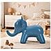 Sgabello Elephant A Forma Di Elefante In Plastica Blu Grigio - Foto miniatura 8