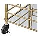 Carrello Glam A 3 Ripiani Con Struttura Oro E Piani Specchiati 60x30,5x80 Cm - Foto miniatura 5