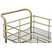 Carrello Glam A 3 Ripiani Con Struttura Oro E Piani Specchiati 60x30,5x80 Cm - Foto miniatura 6