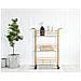 Carrello Glam A 3 Ripiani Con Struttura Oro E Piani Specchiati 60x30,5x80 Cm - Foto miniatura 8