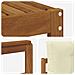 Set di divani da esterno con cuscino 6 pcs Naturale e Crema - Foto miniatura 5