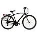 Bici Da Uomo Misura 28 City Bike Bicicletta Zfr21v Linea Zefiro Telaio In Alluminio Cambio 21v Completa Di Accessori Luci Led - 52 Nero Opaco - Foto miniatura 1