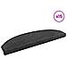 Tappetini per scale autoadesivi Semicircolare 15 pcs Antracite - Foto miniatura 3