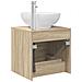 Mobile Lavabo da Parete Rovere Sonoma 49,5 x 44,5 x 66,5 cm - Foto miniatura 4