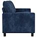 Divano Blu navy 156 x 81 x 87,5 cm Poliestere - Foto miniatura 4