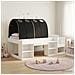Letto alto per bambini con storage Bianco e Nero - Foto miniatura 2
