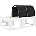 Letto alto per bambini con storage Bianco e Nero - Foto miniatura 8