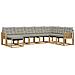 Set di divani da esterno 8 pcs Bianco e Grigio Chiaro - Foto miniatura 1