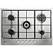 THP 752 W /IX /I 1 piano gas inox 75cm 5 fuochi bruciatore doppia corona griglie smaltate - Foto miniatura 1
