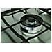 THP 752 W /IX /I 1 piano gas inox 75cm 5 fuochi bruciatore doppia corona griglie smaltate - Foto miniatura 2