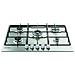 THP 752 W /IX /I 1 piano gas inox 75cm 5 fuochi bruciatore doppia corona griglie smaltate - Foto miniatura 6