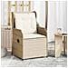 Panchina da giardino 2 pz Beige polyrattan - Foto miniatura 2