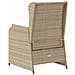 Panchina da giardino 2 pz Beige polyrattan - Foto miniatura 8