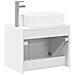Set di mobili per il bagno Bianco Lucido Legno ingegnerizzato - Foto miniatura 8