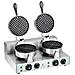 Piastra Per Waffel - 2 X 1.300 Watt - Rotonda - Foto miniatura 1