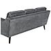 Divano A 3 Posti In Tessuto Grigio Scuro Lokka - Foto miniatura 22