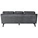 Divano A 3 Posti In Tessuto Grigio Scuro Lokka - Foto miniatura 20
