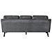Divano A 3 Posti In Tessuto Grigio Scuro Lokka - Foto miniatura 27