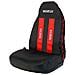 3d Coprisedile Universale Per Auto Nero E Rosso Con Intreccio Laterale - Foto miniatura 2