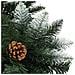 Albero di Natale Artificiale Pigne e Brillantini Bianchi 180 cm - Foto miniatura 3
