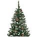 Albero di Natale Artificiale Pigne e Brillantini Bianchi 180 cm - Foto miniatura 4