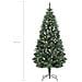 Albero di Natale Artificiale Pigne e Brillantini Bianchi 180 cm - Foto miniatura 5