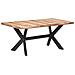 Tavolo da Pranzo 180x90x75 cm Legno Massello con Finitura Miele - Foto miniatura 1