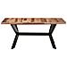 Tavolo da Pranzo 180x90x75 cm Legno Massello con Finitura Miele - Foto miniatura 2