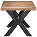 Tavolo da Pranzo 180x90x75 cm Legno Massello con Finitura Miele - Foto miniatura 3