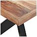 Tavolo da Pranzo 180x90x75 cm Legno Massello con Finitura Miele - Foto miniatura 5