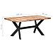 Tavolo da Pranzo 180x90x75 cm Legno Massello con Finitura Miele - Foto miniatura 6