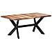 Tavolo da Pranzo 180x90x75 cm Legno Massello con Finitura Miele - Foto miniatura 8
