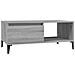 Tavolino Salotto Grigio Sonoma 90x50x36,5 Cm Legno Multistrato - Foto miniatura 2