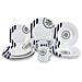 Marina Set Per 4 Personestoviglie Realizzate In Melamina Colorata.scatola Da 16 Pezzi Contenente: 4 Piatti Piani Cm 254 Piatti Fondi Cm 22,54 Piatti Da Dessert Cm 224 Mug - Foto miniatura 1
